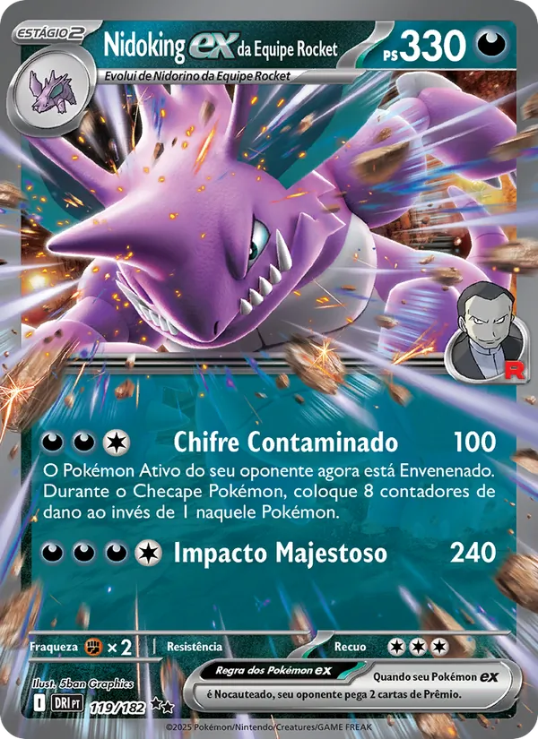 Nidoking ex da Equipe Rocket