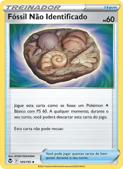 Fóssil Não Identificado