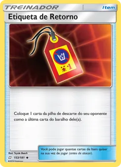 Etiqueta de Retorno