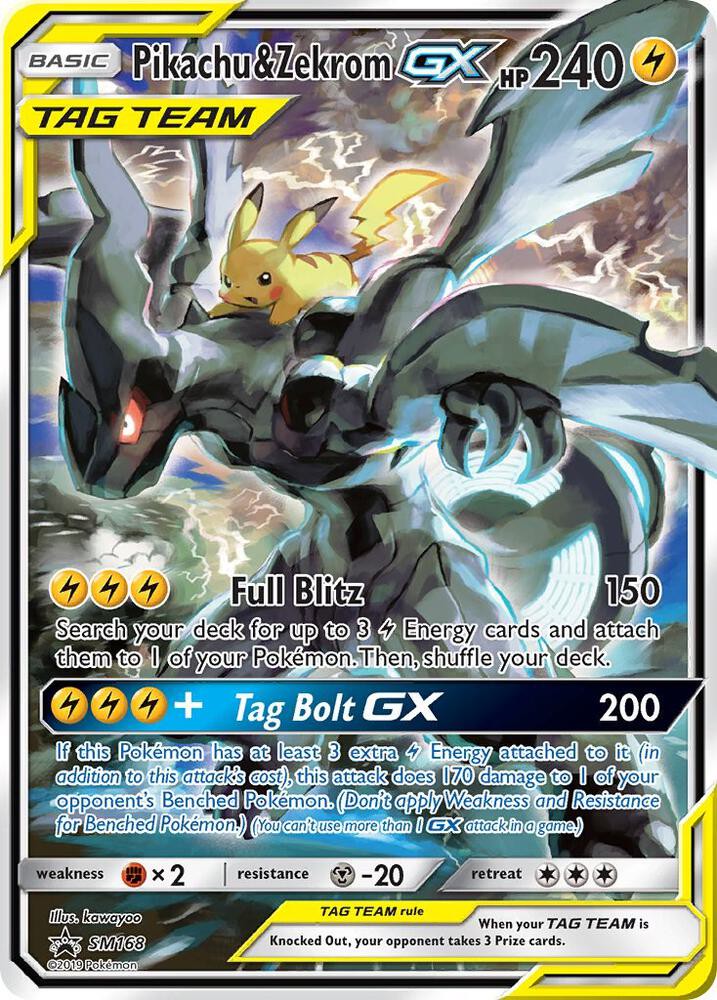 Pikachu e Zekrom GX