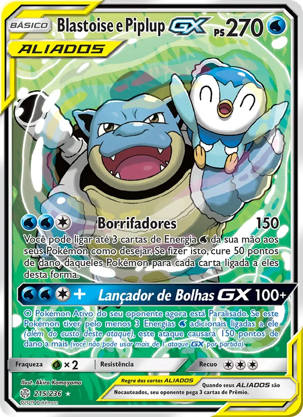Blastoise e Piplup GX