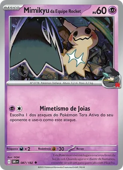 Mimikyu da Equipe Rocket