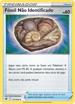 Fóssil Não Identificado