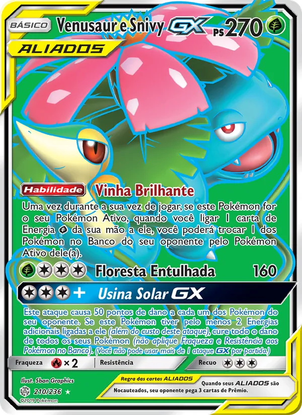 Venusaur e Snivy GX